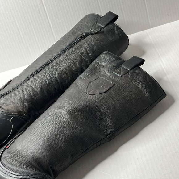 Pajar Canada Knee Length Boots Rubber Bottom‎ Leather Leg Black Size 37 - Picture 7 of 10